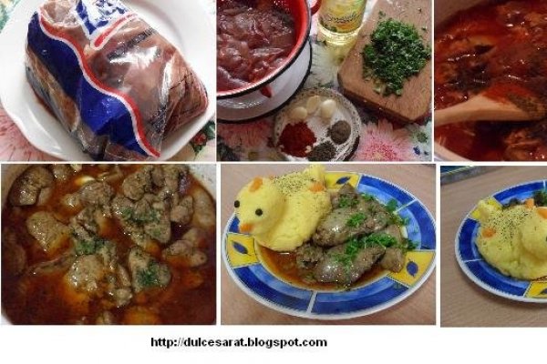 Ficatei de pasare cu mamaliguta