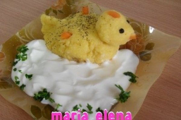 Puisori din mamaliga cu smantana pt copilasi mofturosi