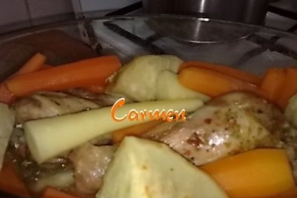 Legume sote cu copane de curcan