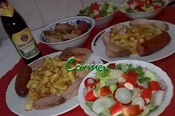 Muschiulet de porc,cu salata