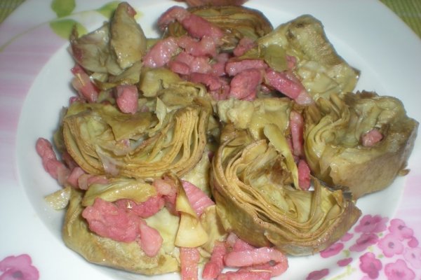 Anghinare cu pancetta