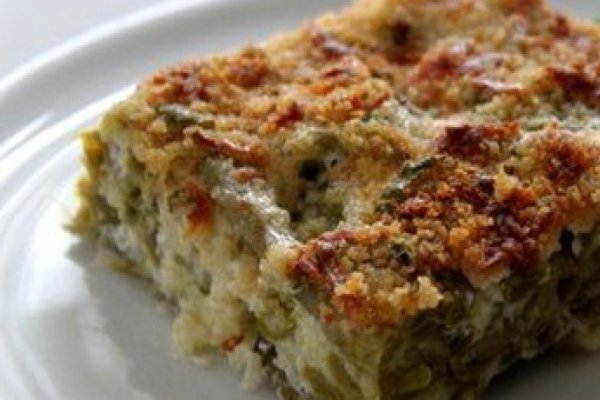 Fasole verde gratinata