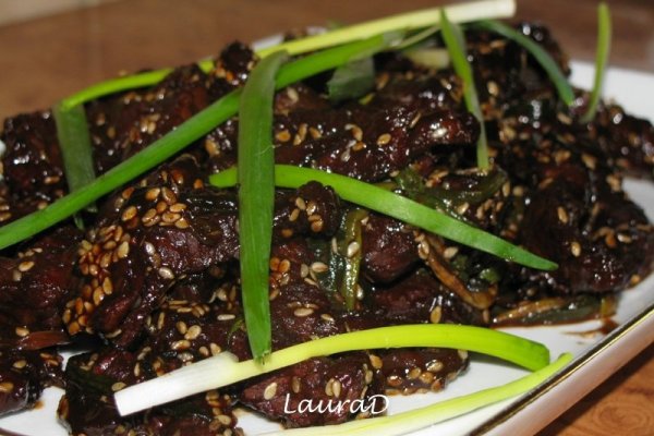 Fasii de vita cu susan si ceapa verde