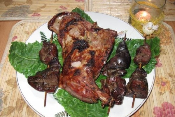 Pulpa  si ficat de miel la grill (gratar) pentru Inaltarea Domnului