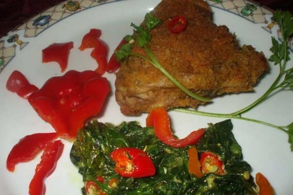 Spanac picant cu branza topita