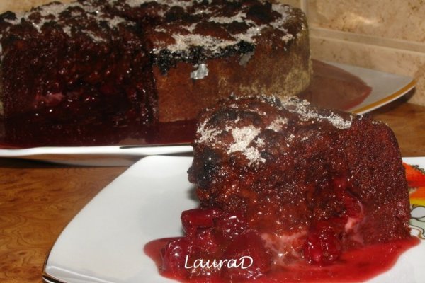 Placinta de ciocolata cu visine