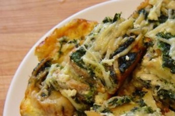 Strata - budinca cu oua in stil american