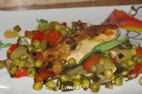 Pui cu legume de vara