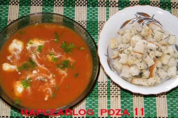 Supă cremă de roşii