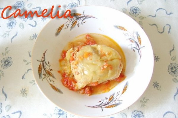 Ardei umpluti cu piept de pui