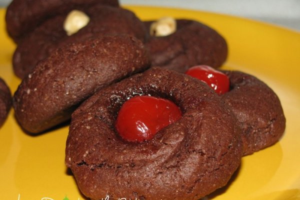 Thumbprint chocolate cookies