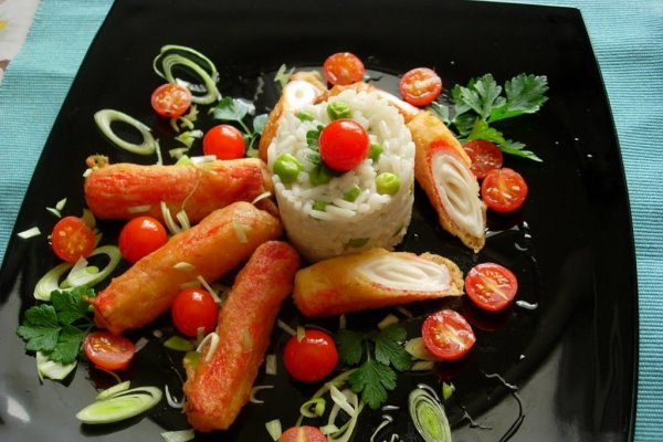 Surimi cu garnitura de orez