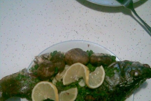 Crap romanesc cu ciuperci