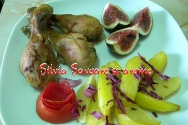 Pulpe de pui in iaurt si condimente Tandoori