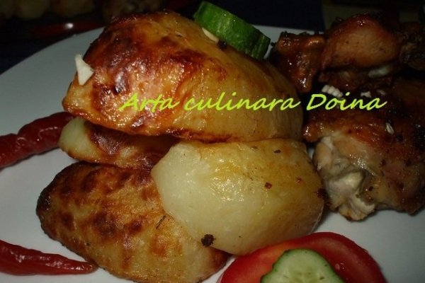 Cartofi si pui la cuptorul cu halogen Oven