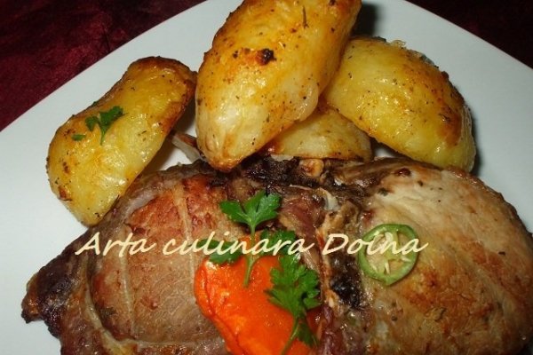 Cotlet si cartofi la cuptorul cu halogen