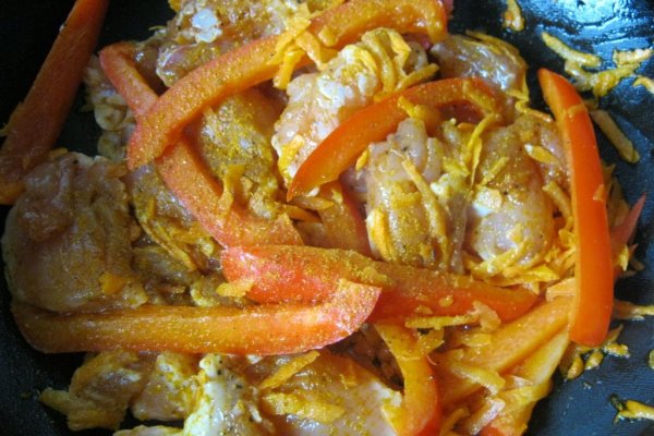 Pui cu ardei ,morcov şi  ghimbir