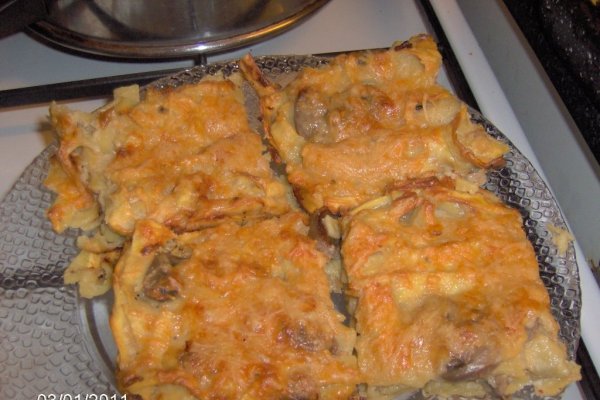 Budinca din paste cu ciuperci