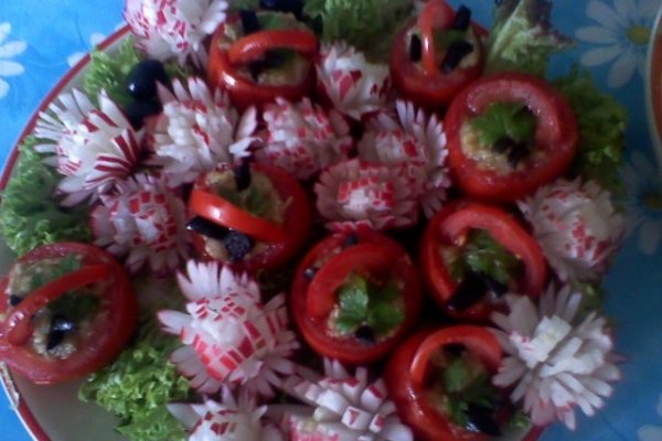 Trandafiri  din ridichi de luna