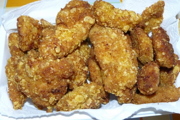 Piept de pui cu fulgi de porumb