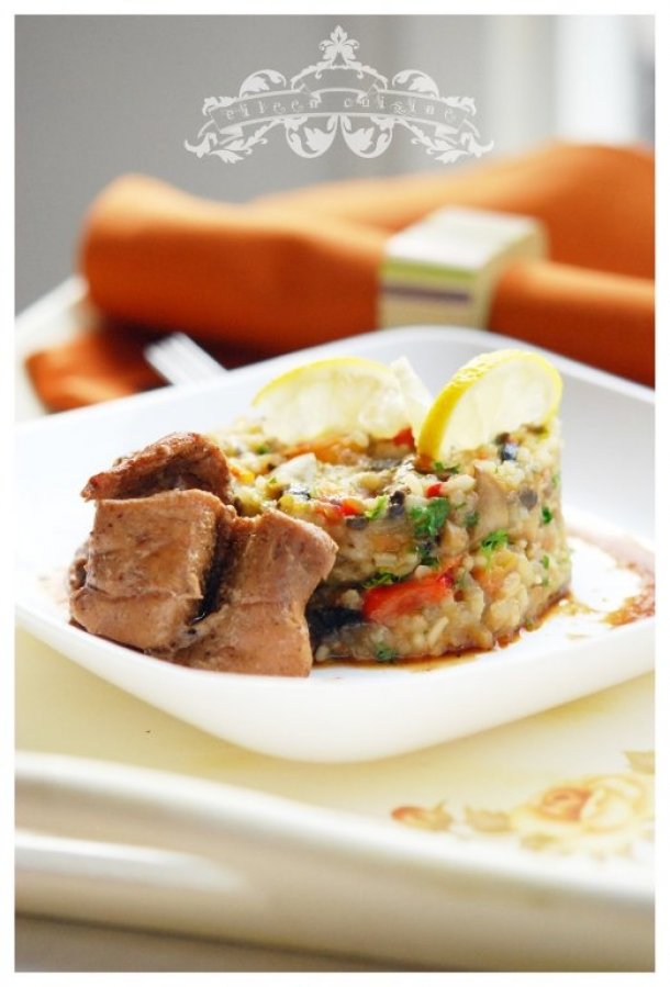 Orez cu legume la cuptor Retete culinare Gustos.ro