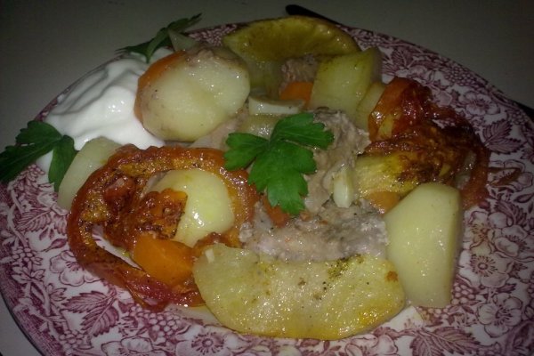 Ceafa de Porc la Tava cu Legume