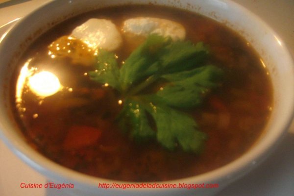 Bors cu carne de vita