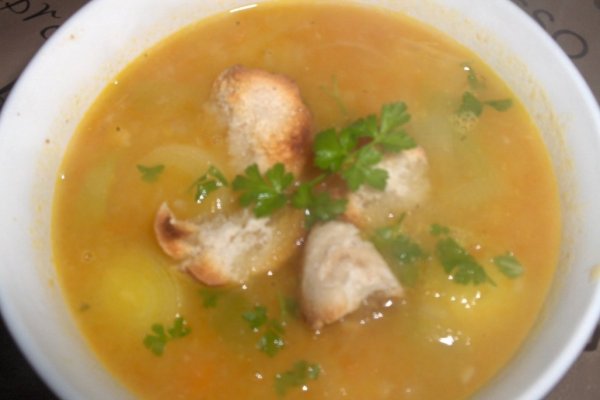 Supã cremã de dovleac si praz