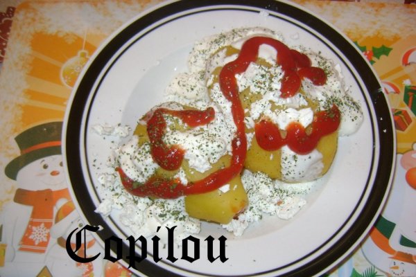 Cartofi cu branza si smantana