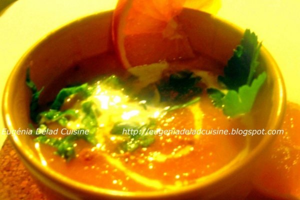 Supa de morcovi parfumata cu portocale si ghimbir