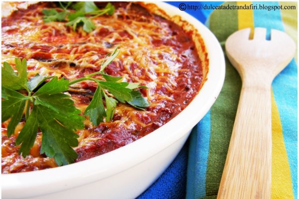 Mancare de vinete cu mozzarella