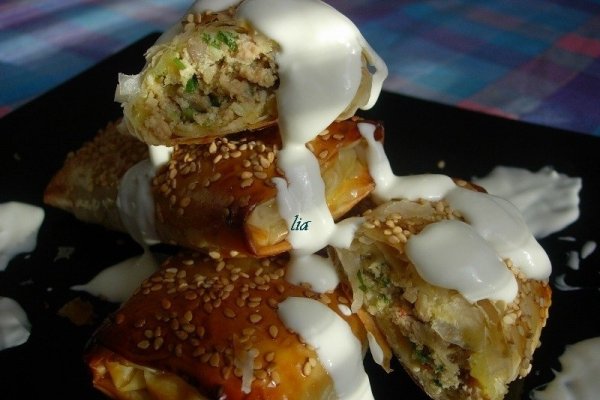 Portofele cu ciuperci si carne