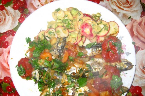 Hering la cuptor cu salata