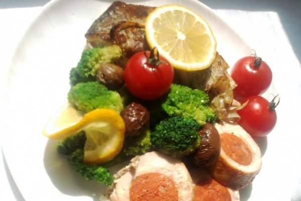 Rulada cu carne de curcan