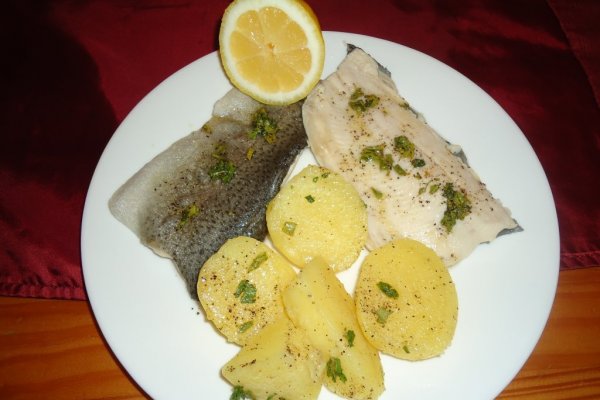 Pastrav rasol cu cartofi natur