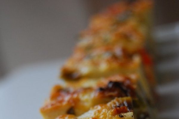 Tortilla cu branza si ceapa verde