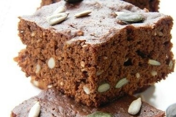 Brownies cu miere si seminte