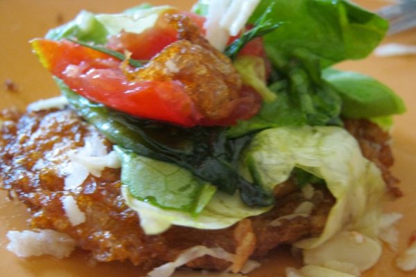 Dovlecei pane cu salată verde