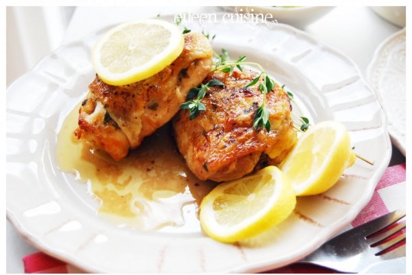 Pulpe de pui in unt cu sos de lamaie