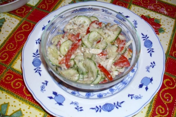 Salata cu hering in ulei de masline