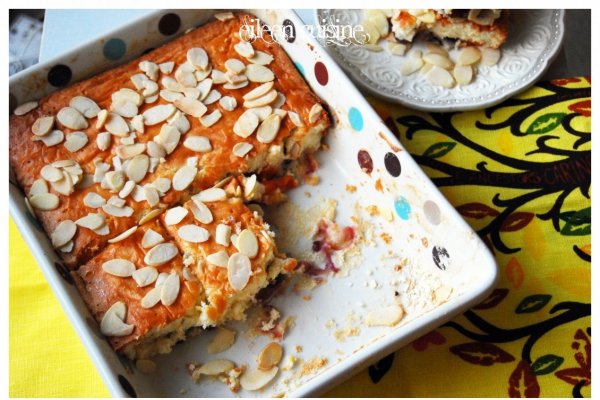 Prajitura cu cirese si migdale