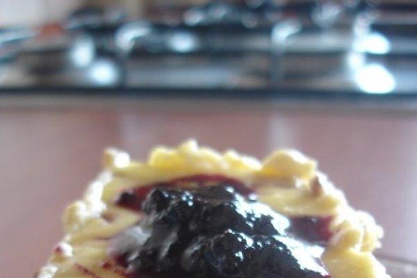 Chessecake cu dulceata de zmeura