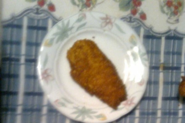 Dovleac in acru-dulce cu snitel de pui