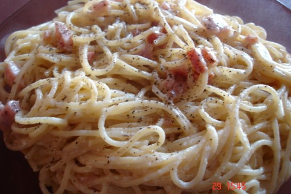 Spaghete Carbonara  reţetă cu smântână