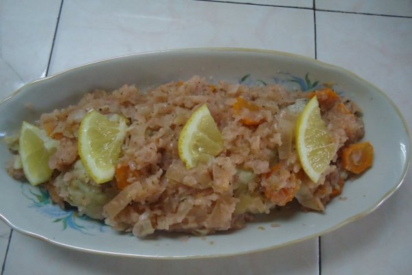 Rulou din merlucius la cuptor