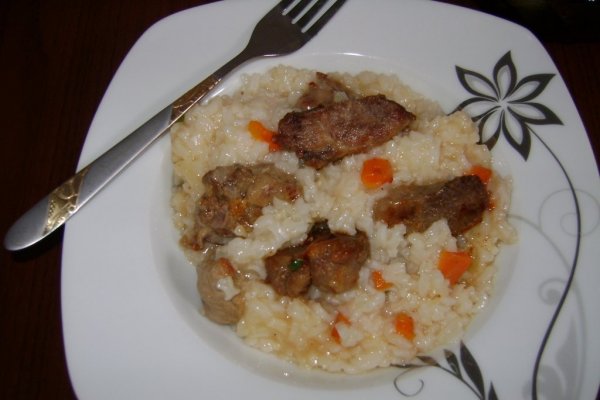 Risotto cu carne de porc