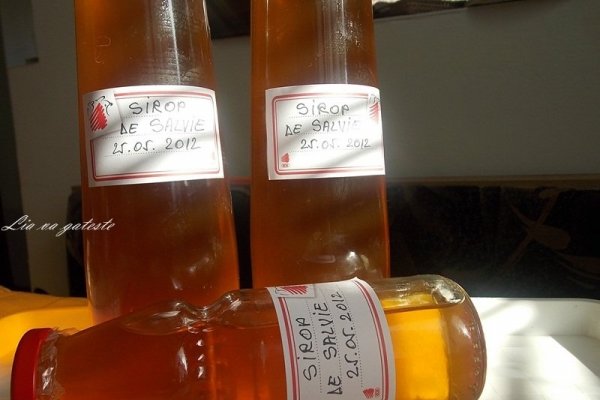 Sirop natural de salvie