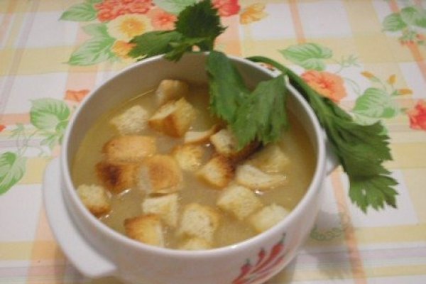 Supa de ficat cu crutoane