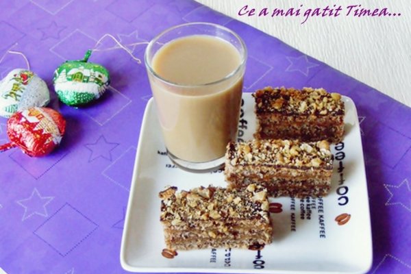 Prajitura cu nuca si caramel