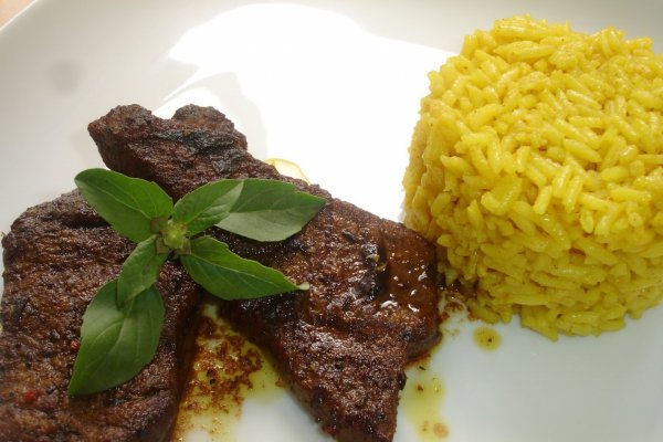 Steak cu orez si sofran